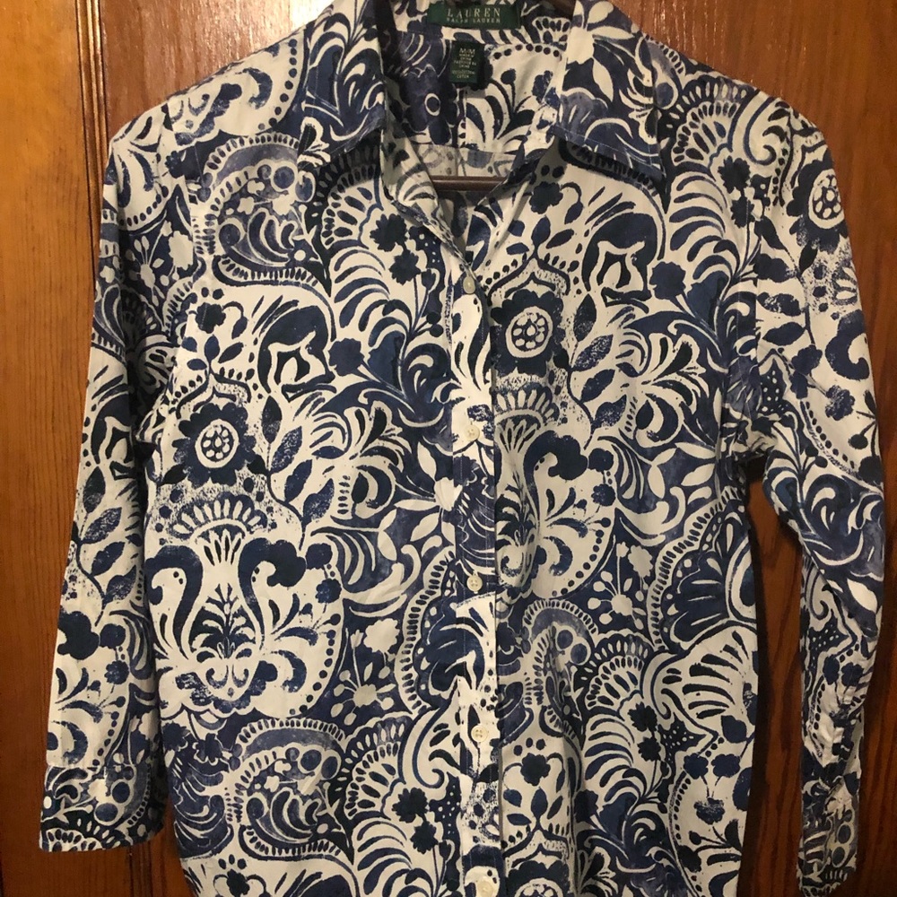Lauren by Ralph Lauren button up dress shirt